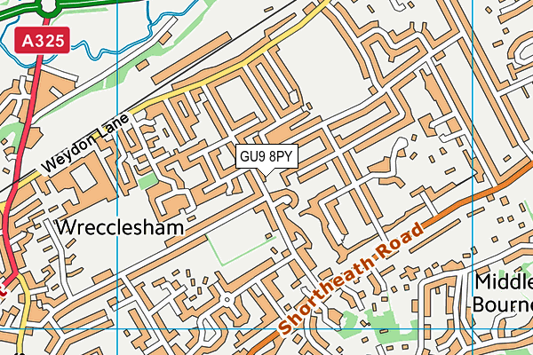 GU9 8PY map - OS VectorMap District (Ordnance Survey)