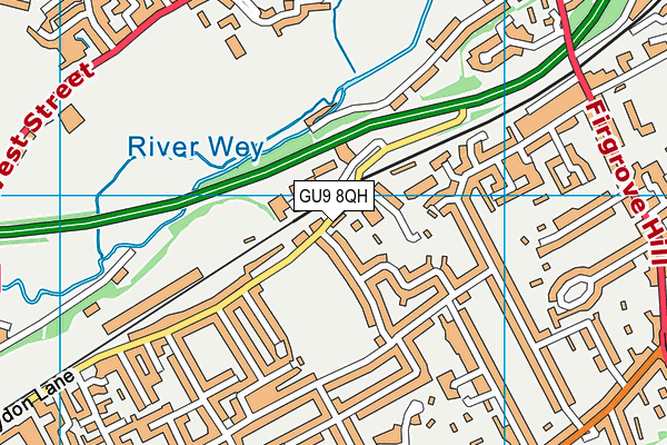 Highfield South Farnham School map (GU9 8QH) - OS VectorMap District (Ordnance Survey)
