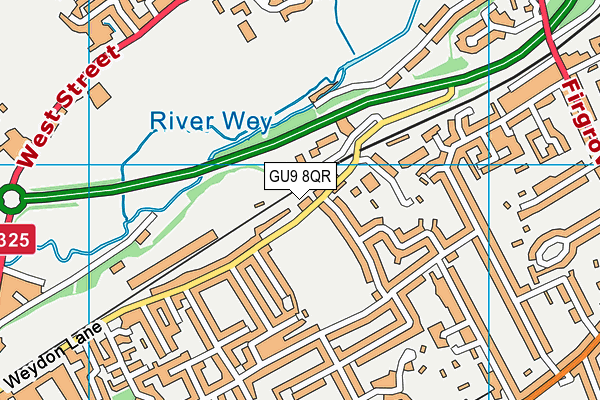 GU9 8QR map - OS VectorMap District (Ordnance Survey)