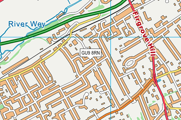 GU9 8RN map - OS VectorMap District (Ordnance Survey)