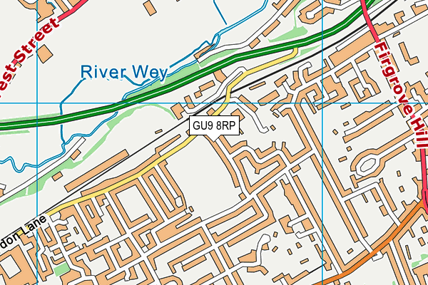 GU9 8RP map - OS VectorMap District (Ordnance Survey)