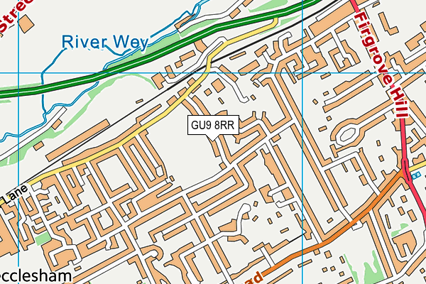 GU9 8RR map - OS VectorMap District (Ordnance Survey)