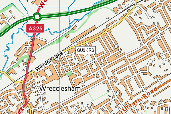 GU9 8RS map - OS VectorMap District (Ordnance Survey)