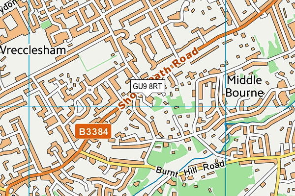 GU9 8RT map - OS VectorMap District (Ordnance Survey)