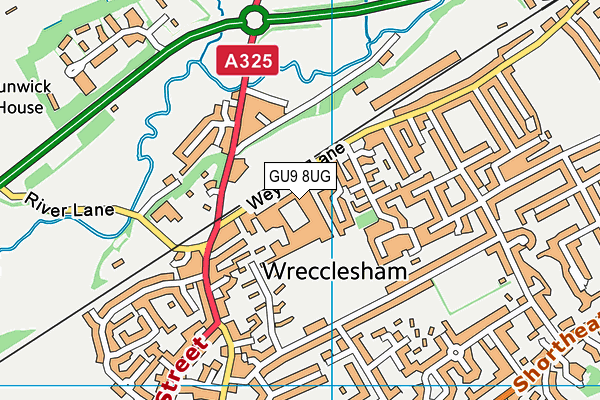 Weydon School map (GU9 8UG) - OS VectorMap District (Ordnance Survey)