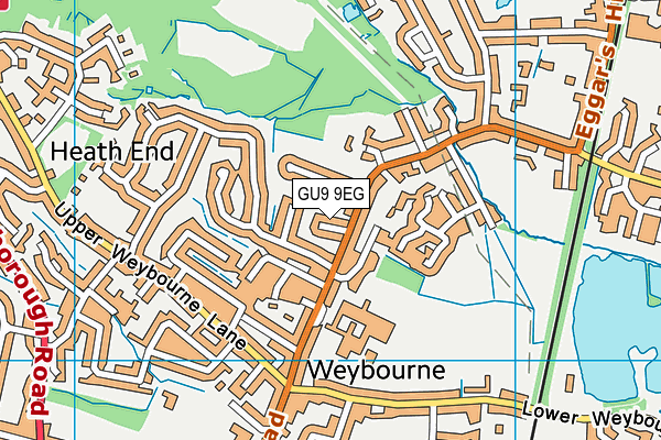 GU9 9EG map - OS VectorMap District (Ordnance Survey)