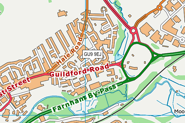GU9 9EJ map - OS VectorMap District (Ordnance Survey)