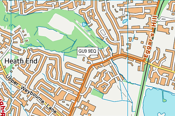 GU9 9EQ map - OS VectorMap District (Ordnance Survey)