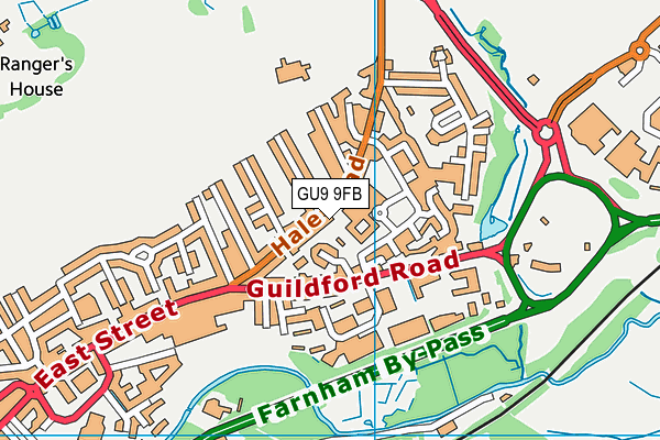 GU9 9FB map - OS VectorMap District (Ordnance Survey)