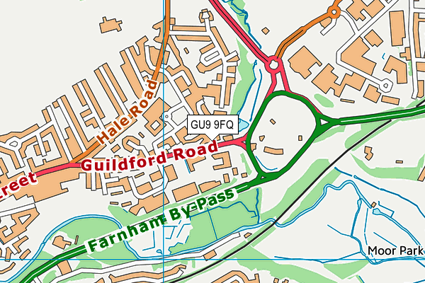 GU9 9FQ map - OS VectorMap District (Ordnance Survey)