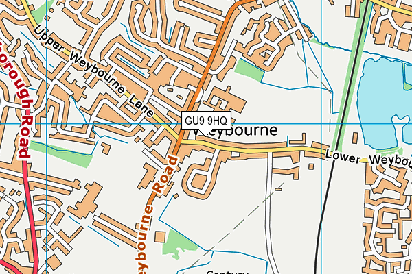 GU9 9HQ map - OS VectorMap District (Ordnance Survey)