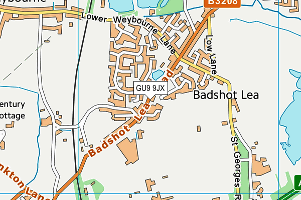 Map of MILFORD GARDEN CENTRE LIMITED at district scale