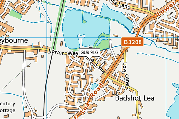 GU9 9LG map - OS VectorMap District (Ordnance Survey)