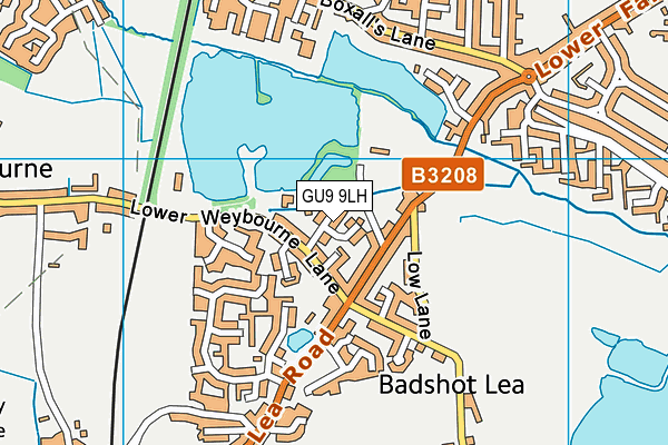 GU9 9LH map - OS VectorMap District (Ordnance Survey)
