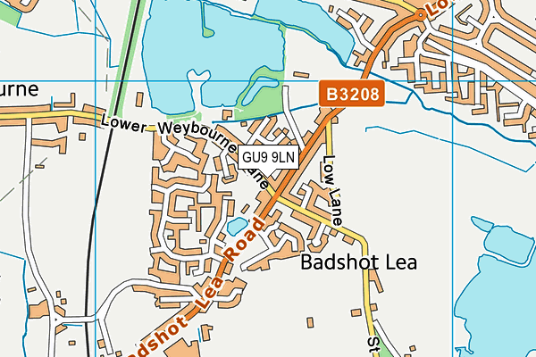 GU9 9LN map - OS VectorMap District (Ordnance Survey)