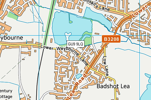 GU9 9LQ map - OS VectorMap District (Ordnance Survey)