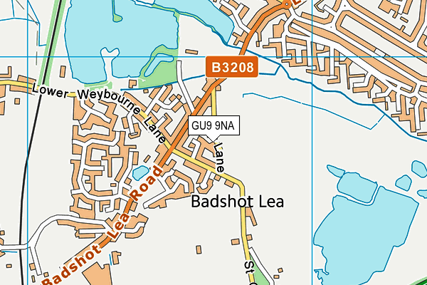 GU9 9NA map - OS VectorMap District (Ordnance Survey)
