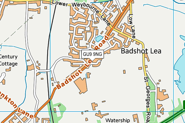 GU9 9NG map - OS VectorMap District (Ordnance Survey)
