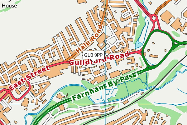 GU9 9PP map - OS VectorMap District (Ordnance Survey)