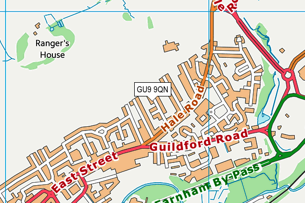 GU9 9QN map - OS VectorMap District (Ordnance Survey)