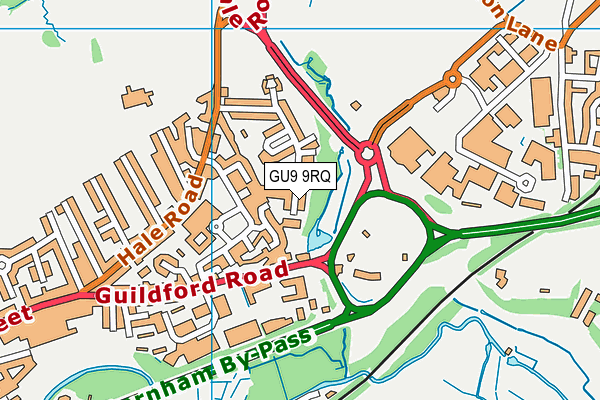 GU9 9RQ map - OS VectorMap District (Ordnance Survey)
