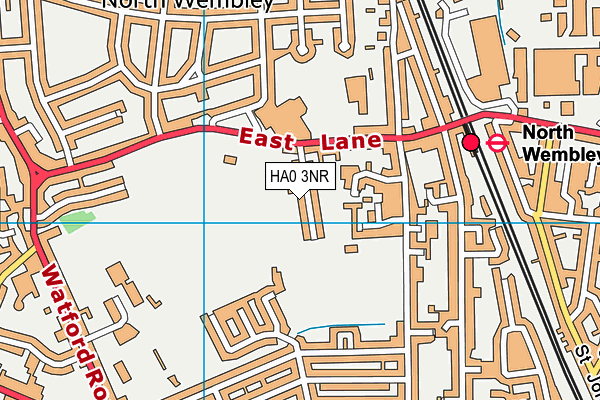 HA0 3NR map - OS VectorMap District (Ordnance Survey)