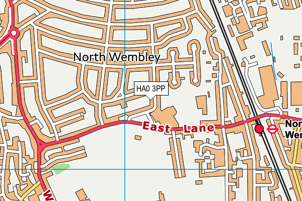 Map of HARROWDENE RESIDENTS (WEMBLEY) LIMITED at district scale