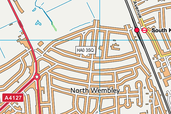 HA0 3SQ map - OS VectorMap District (Ordnance Survey)