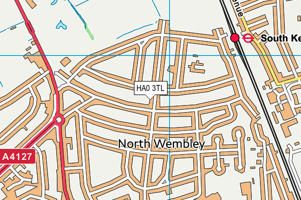 HA0 3TL map - OS VectorMap District (Ordnance Survey)