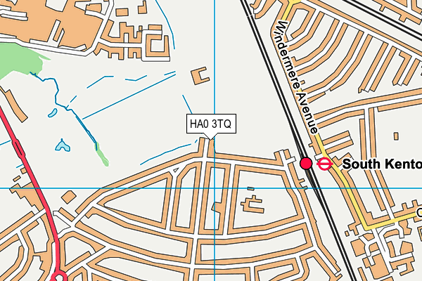 HA0 3TQ map - OS VectorMap District (Ordnance Survey)