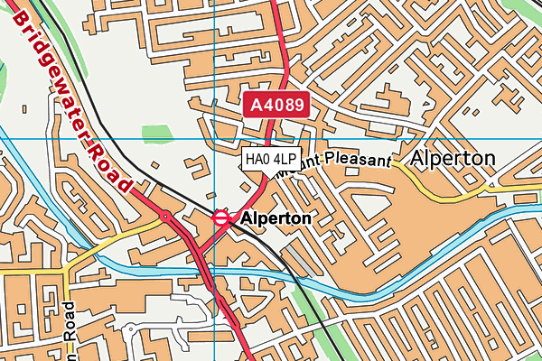 HA0 4LP map - OS VectorMap District (Ordnance Survey)