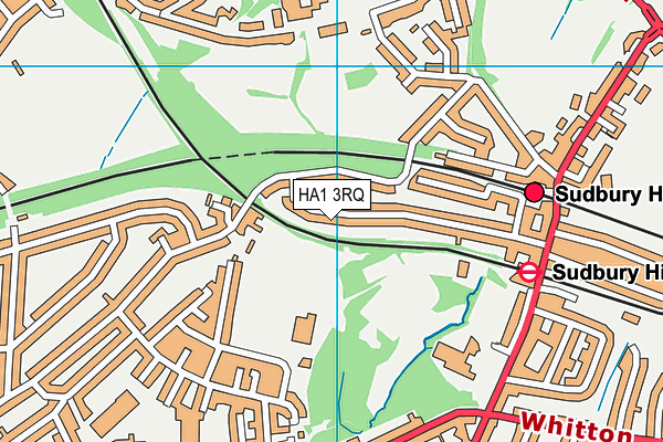 HA1 3RQ map - OS VectorMap District (Ordnance Survey)