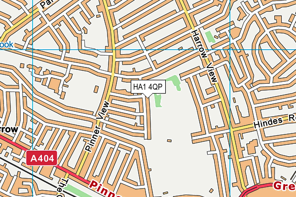 HA1 4QP map - OS VectorMap District (Ordnance Survey)
