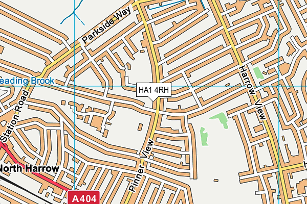 HA1 4RH map - OS VectorMap District (Ordnance Survey)