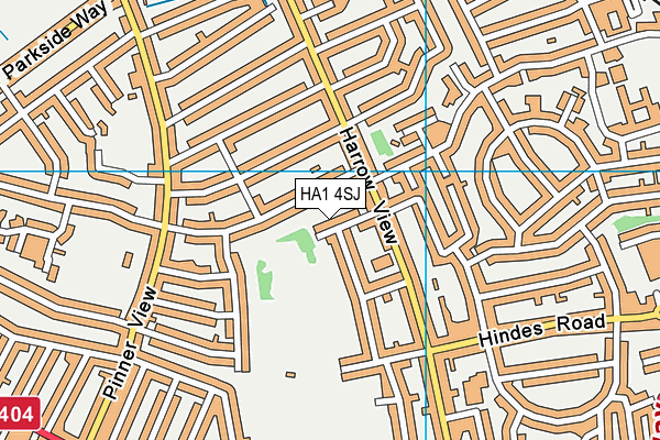 HA1 4SJ map - OS VectorMap District (Ordnance Survey)