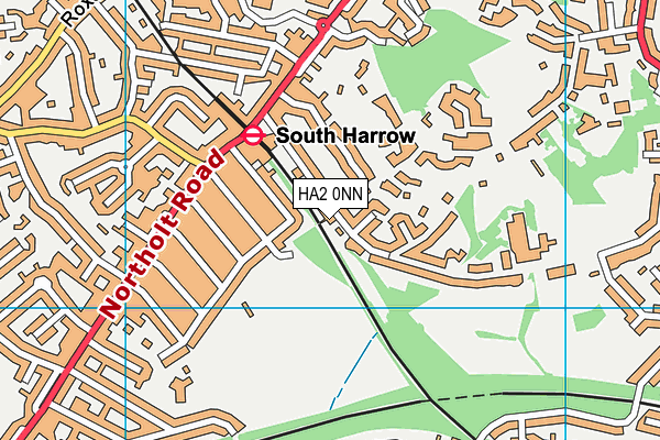 HA2 0NN map - OS VectorMap District (Ordnance Survey)