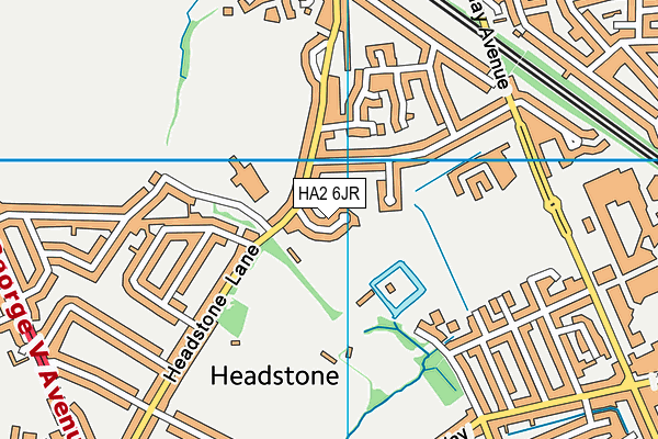 HA2 6JR map - OS VectorMap District (Ordnance Survey)