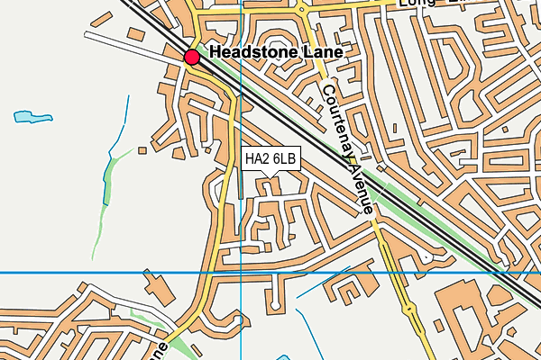 HA2 6LB map - OS VectorMap District (Ordnance Survey)