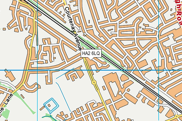 HA2 6LQ map - OS VectorMap District (Ordnance Survey)