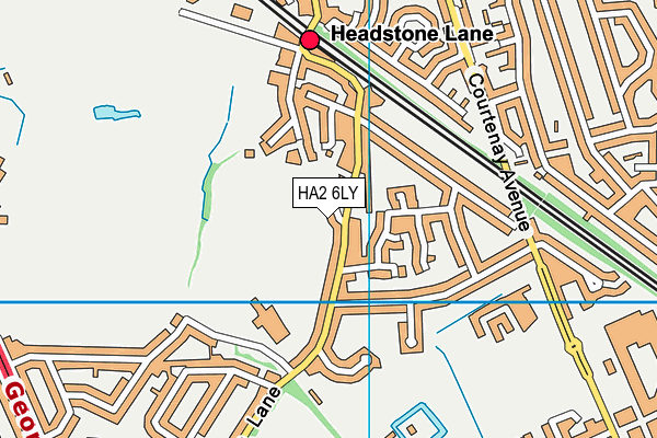 HA2 6LY map - OS VectorMap District (Ordnance Survey)
