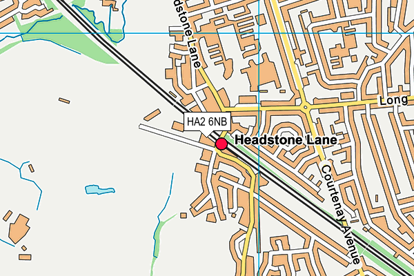 HA2 6NB map - OS VectorMap District (Ordnance Survey)