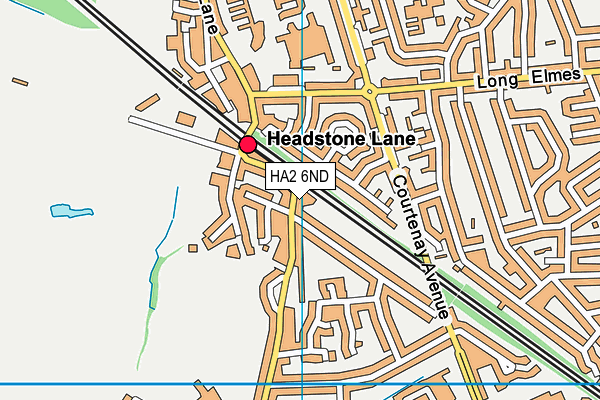 HA2 6ND map - OS VectorMap District (Ordnance Survey)