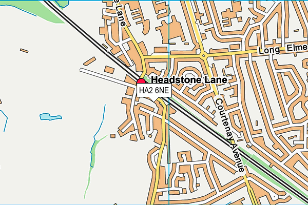 HA2 6NE map - OS VectorMap District (Ordnance Survey)