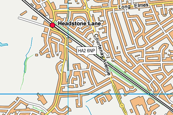 HA2 6NP map - OS VectorMap District (Ordnance Survey)