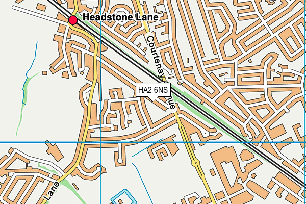 HA2 6NS map - OS VectorMap District (Ordnance Survey)