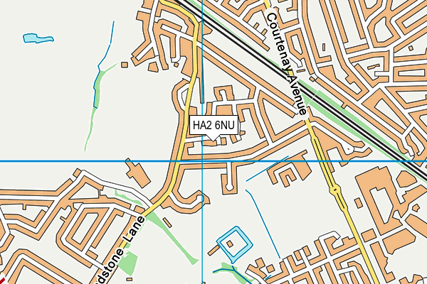HA2 6NU map - OS VectorMap District (Ordnance Survey)