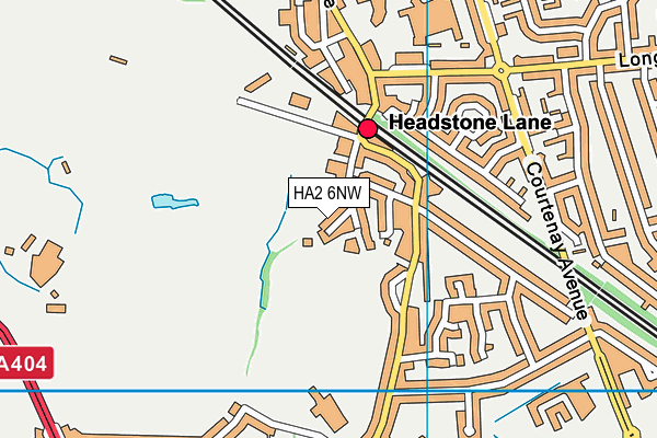 HA2 6NW map - OS VectorMap District (Ordnance Survey)