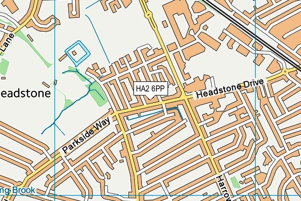 HA2 6PP map - OS VectorMap District (Ordnance Survey)