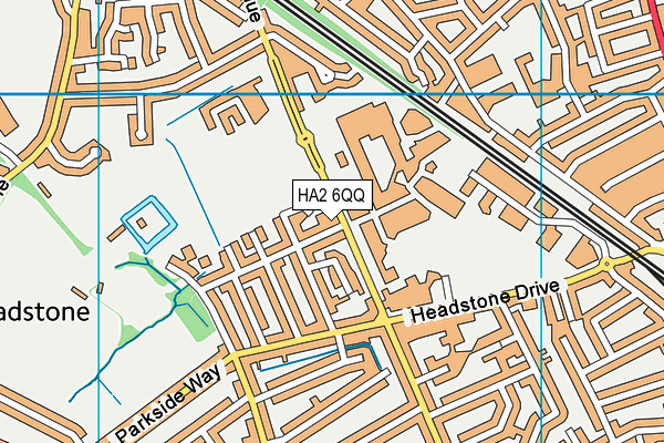Zoom Leisure (Closed) map (HA2 6QQ) - OS VectorMap District (Ordnance Survey)