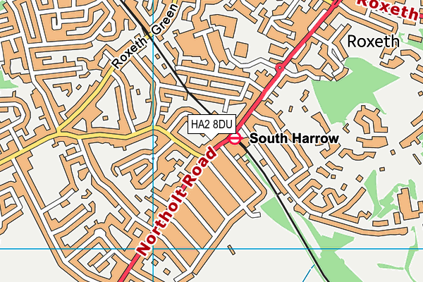 Map of SOUTH HARROW FOOD & WINE LTD at district scale